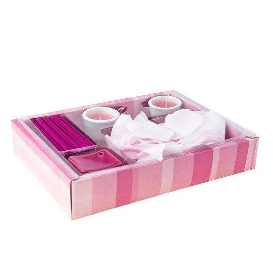 Арома-набір для ванної, колір рожевий - 0902121