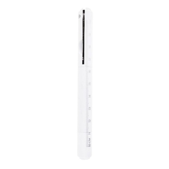 Ручка пластикова, кулькова Bergamo OfficePro, колір білий-матовий - 1010-8