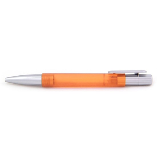 Ручка пластикова, кулькова, колір помаранчевий - 1551A-6