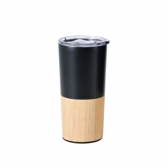 Термокружка Mao, 500 мл, колір чорний/бамбуковий - 20201-01