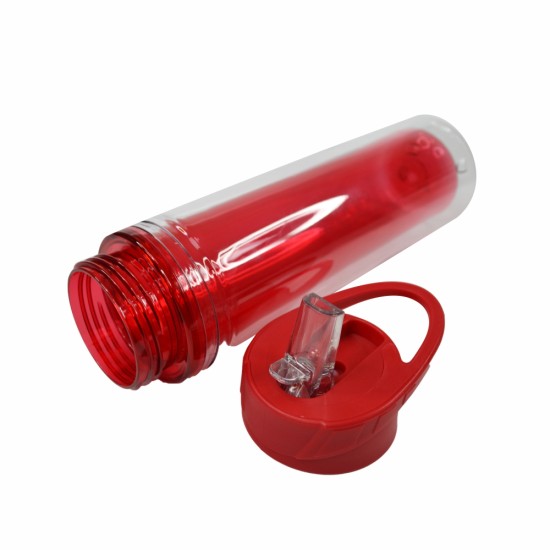 Пляшка для води Liquid, тританова, 620 мл, колір червоний - 20225wb-02