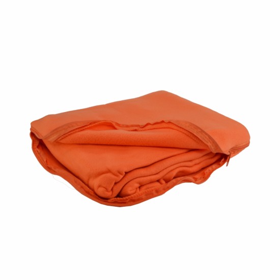 Плед-подушка флісовий Mild, колір помаранчевий - 202312pl-06