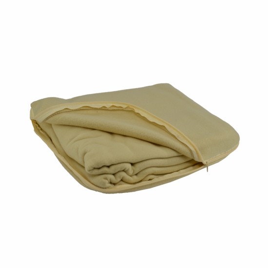Плед-подушка флісовий Mild, колір піщано-бежевий - 202312pl-17