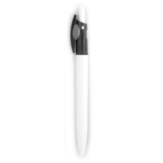Ручка пластикова ТМ Bergamo, колір чорний/білий - 2084B-1