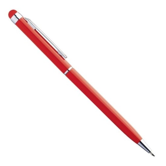 Ручка-стилус металева ТМ Bergamo, колір червоний - 215M-2