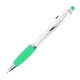Ручка пластикова, кулькова Bergamo Lightlogo, колір зелений - 2175-4
