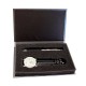 Набір годинник + ручка в подарунковій упаковці, колір сріблястий/чорний - 2438.03
