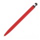 Ручка металева, кулькова Bergamo Soft, колір червоний - 250M-2