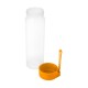 Пляшка для води Bergamo AQUA, тританова, 620 мл, колір білий/помаранчевий - 2620B-6