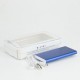 Повербанк 3000 mAh Bergamo HitClip, з кліпсою, світлодіодний індикатор, колір білий/синій - 3009.3