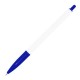 Ручка пластикова кулькова Bergamo Thin Pen, колір білий/синій - 3505-3