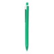 Ручка пластикова, кулькова Bergamo Wideclip, колір зелений - 3515-4
