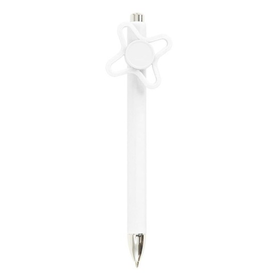 Ручка пластикова, кулькова Bergamo SlapkoPen, колір білий - 3530-8