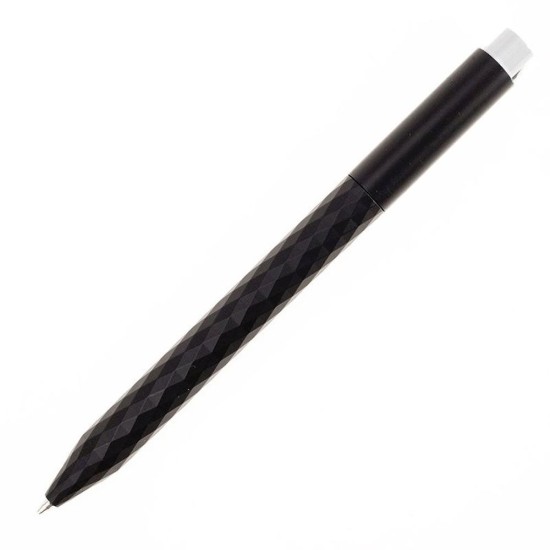 Ручка пластикова, кулькова Bergamo Metallic, колір чорний - 3555-1