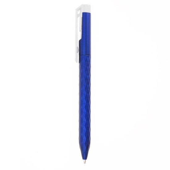 Ручка пластикова, кулькова Bergamo Metallic, колір синій - 3555-3