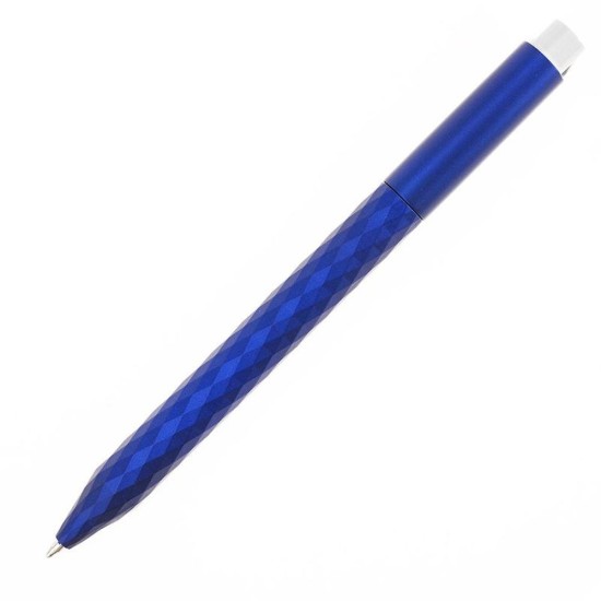 Ручка пластикова, кулькова Bergamo Metallic, колір синій - 3555-3