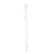 Ручка пластикова, кулькова Bergamo Metallic, колір білий - 3555-8