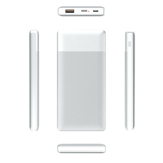Повербанк 10000 mAh TheGeneral SwiftPower, світлодіодний індикатор, колір білий - 40011019-08