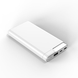 Повербанк 10000 mAh TheGeneral EnergyReserve, світлодіодний індикатор, колір білий - 40011119-08