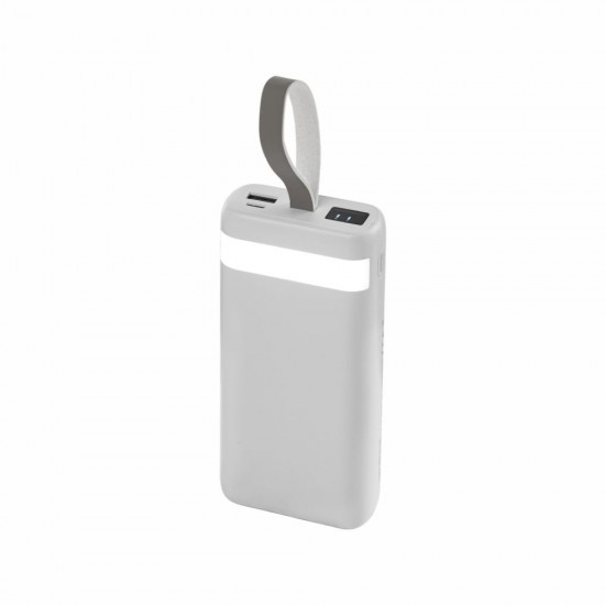 Повербанк 20000 mAh TheGeneral PowerPulse, цифровий індикатор, колір білий - 40011319-08