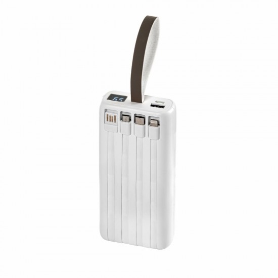 Повербанк 20000 mAh TheGeneral PowerPulse, цифровий індикатор, колір білий - 40011319-08