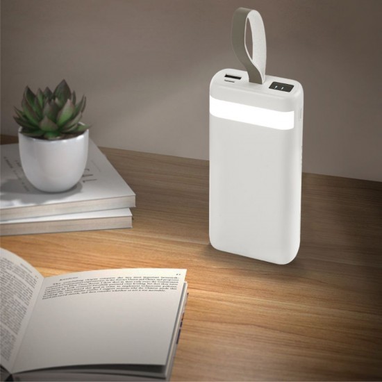 Повербанк 20000 mAh TheGeneral PowerPulse, цифровий індикатор, колір білий - 40011319-08