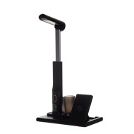 Лампа настільна TheGeneral HaloFlow з бездротовою зарядкою 15W, колір чорний - 40041719-01