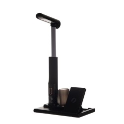 Лампа настільна TheGeneral HaloFlow з бездротовою зарядкою 15W, колір чорний - 40041719-01