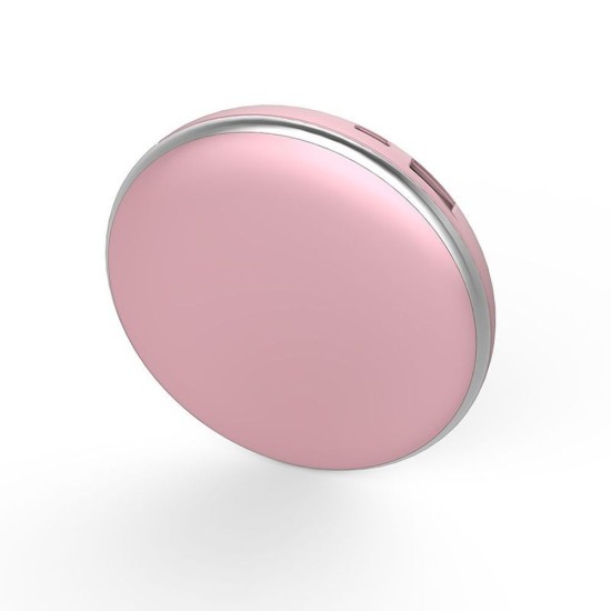 Повербанк MIRROR, 4000 mAh, дзеркало з підсвічуванням, колір рожевий - 4004M-12