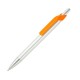 Ручка пластикова, колір сріблястий/помаранчевий - 4400-6