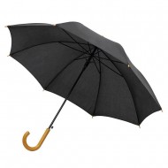Парасоля-тростина напівавтоматична Bergamo Promo, колір чорний - 45100-3