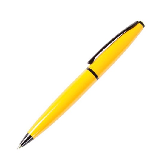 Ручка металева ТМ Bergamo, колір жовтий - 5031M-5