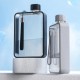 Пляшка для води плоска Bella, тританова, 380 мл, колір сірий - 60010118-07