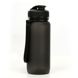 Пляшка для води 650 мл тританова Line Art Flores, колір чорний - 60014218-01