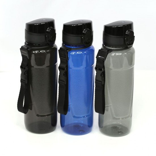 Пляшка для води 600 мл тританова Line Art Lens, колір чорний - 60014418-01