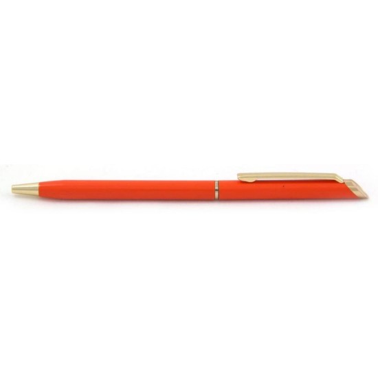 Ручка металева ТМ Bergamo, колір помаранчевий - 6021M-6