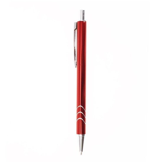 Ручка металева, кулькова Bergamo Vive, колір червоний - 6060M-2