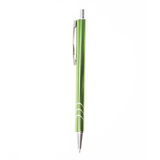 Ручка металева, кулькова Bergamo Vive, колір зелений - 6060M-4