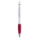 Ручка пластикова ТМ Bergamo, колір білий/червоний - 6078B-2