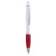 Ручка пластикова ТМ Bergamo, колір білий/червоний - 6078B-2