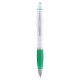 Ручка пластикова ТМ Bergamo, колір білий/зелений - 6078B-4