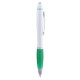Ручка пластикова ТМ Bergamo, колір білий/зелений - 6078B-4