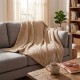 Плед флісовий Soft Me Diamond 130х180см, колір бежевий - 70030205-17