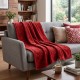Плед флісовий Soft Me Line 130х180см, колір червоний - 70030305-02