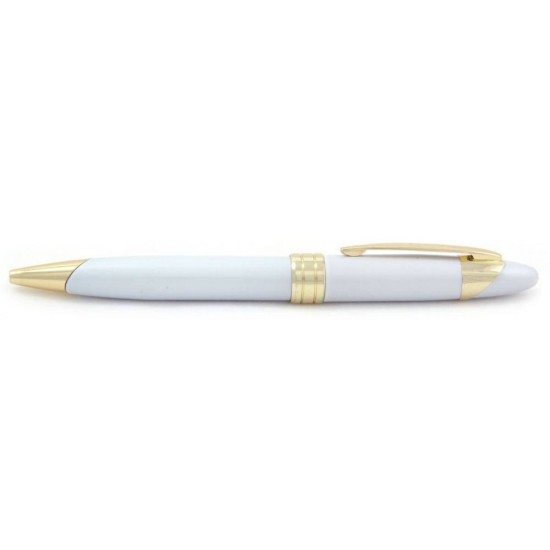 Ручка металева ТМ Bergamo, колір білий - 701M-8