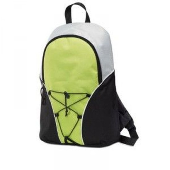 Рюкзак дорожній, колір чорний/зелене яблуко - 7077-48