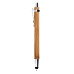 Ручка-стилус бамбукова кулькова Bergamo Bamboo, колір коричневий - 7100-01