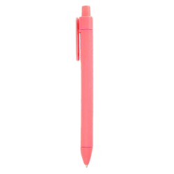 Ручка пластикова кулькова Bergamo Textile Pen, колір рожевий - 770-12