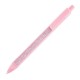 Ручка пластикова, кулькова Bergamo Textile Pen, колір рожевий - 770-12