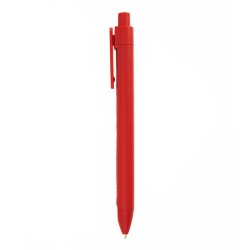 Ручка пластикова кулькова Bergamo Textile Pen, колір червоний - 770-2